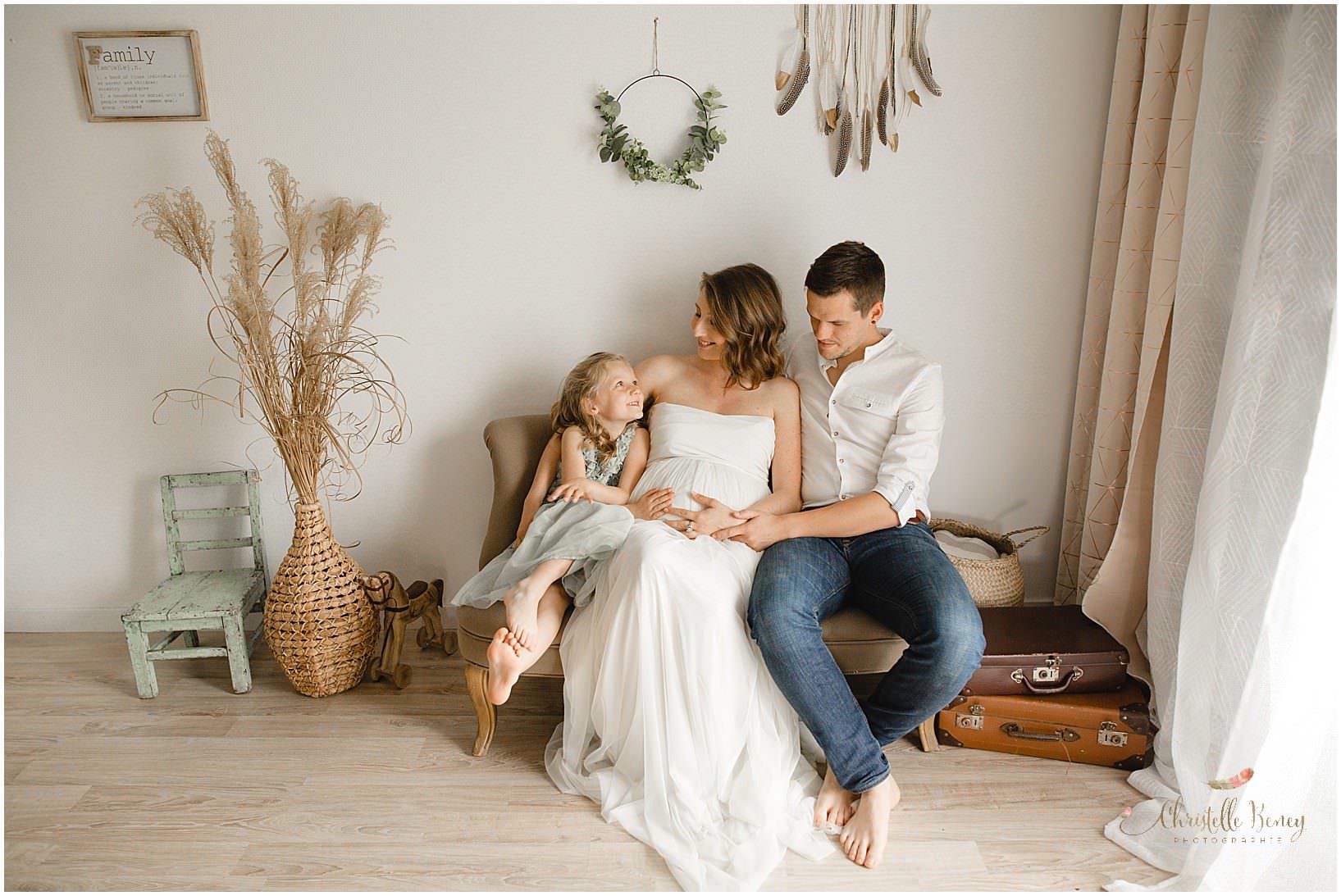 photo de grossesse en famille